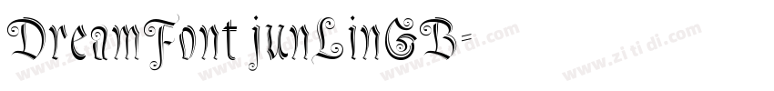 DreamFont junLinGB字体转换